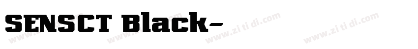 SENSCT Black字体转换